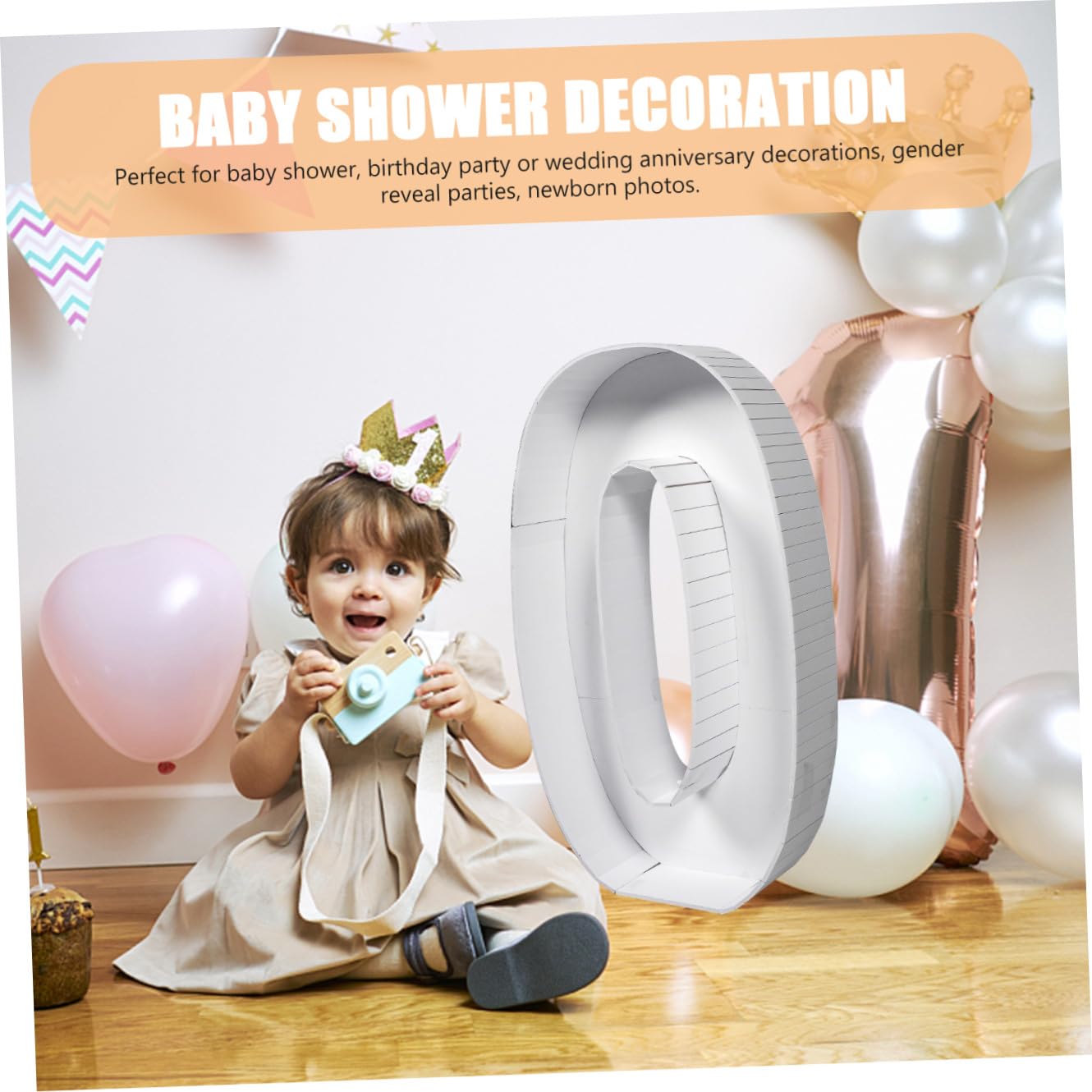 VICASKY Palloncini Numero Scatola per Palloncini Decorazione per Shower e Festa di Compleanno Realizzata in Materiale di Facile da Usare e Ripetibile
