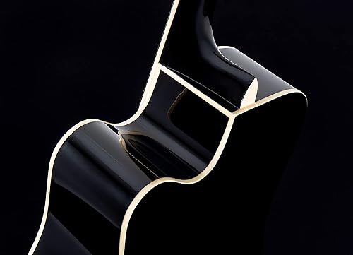 Miniatura 3 de Oscar Schmidt Guitarra acústica de 6 cuerdas, derecha, Vintage Sunburst (OD45CEVSB-W)