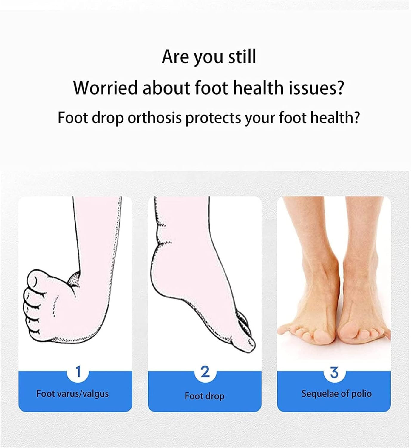 Aparato Ortopédico De Pie, Férula De Pie Caído Soporte Reflejo Fascitis Plantar Tendinitis De Aquileslesión Recuperar órtesis De Tobillo-pie, Left, L