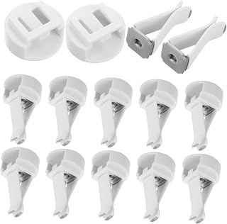 Luxshiny 25 Piezas Clips de Ventilación para Ambientador de Coche Instalación Compatible con Diversos Color Blanco