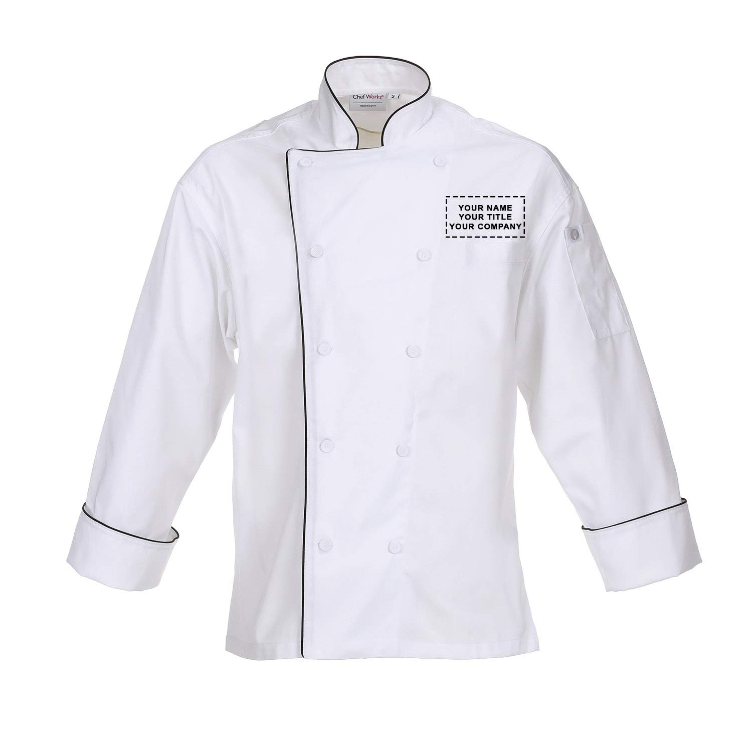 Chef Works Personalized Mens Sicily Executive Chef Coat