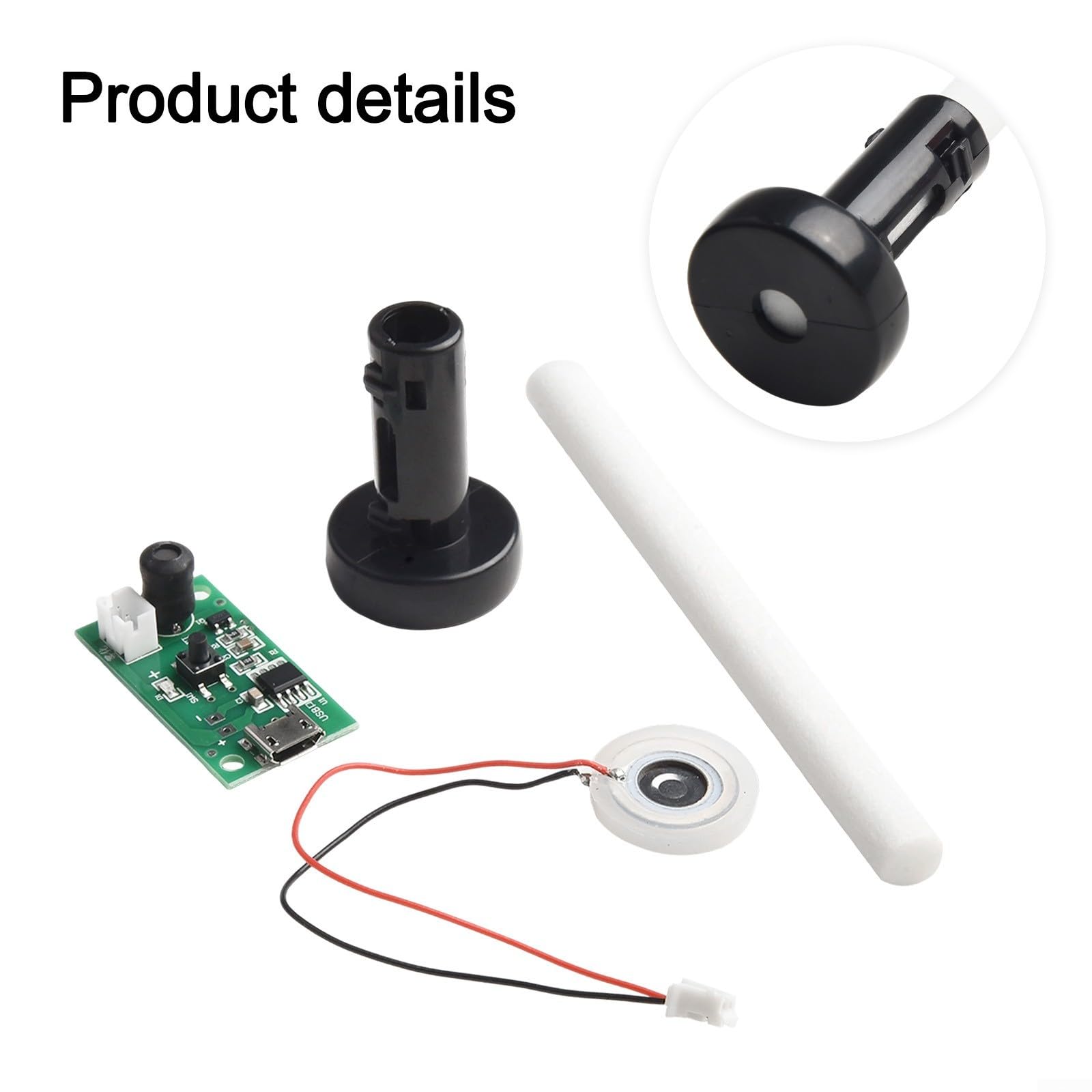 Scheda driver umidificatore USB 5V - Disco atomizzatore e piastra nebulizzatore da 16 mm per circuito Mist Maker, trasduttore umidificatore d'aria