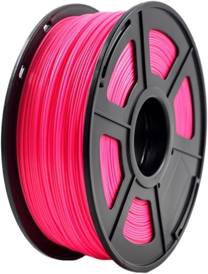 3D Printer Filament ABS 1.75mm 1kg Plastic Materials Good Toughness Elasticity for(Fluo Rose Red)