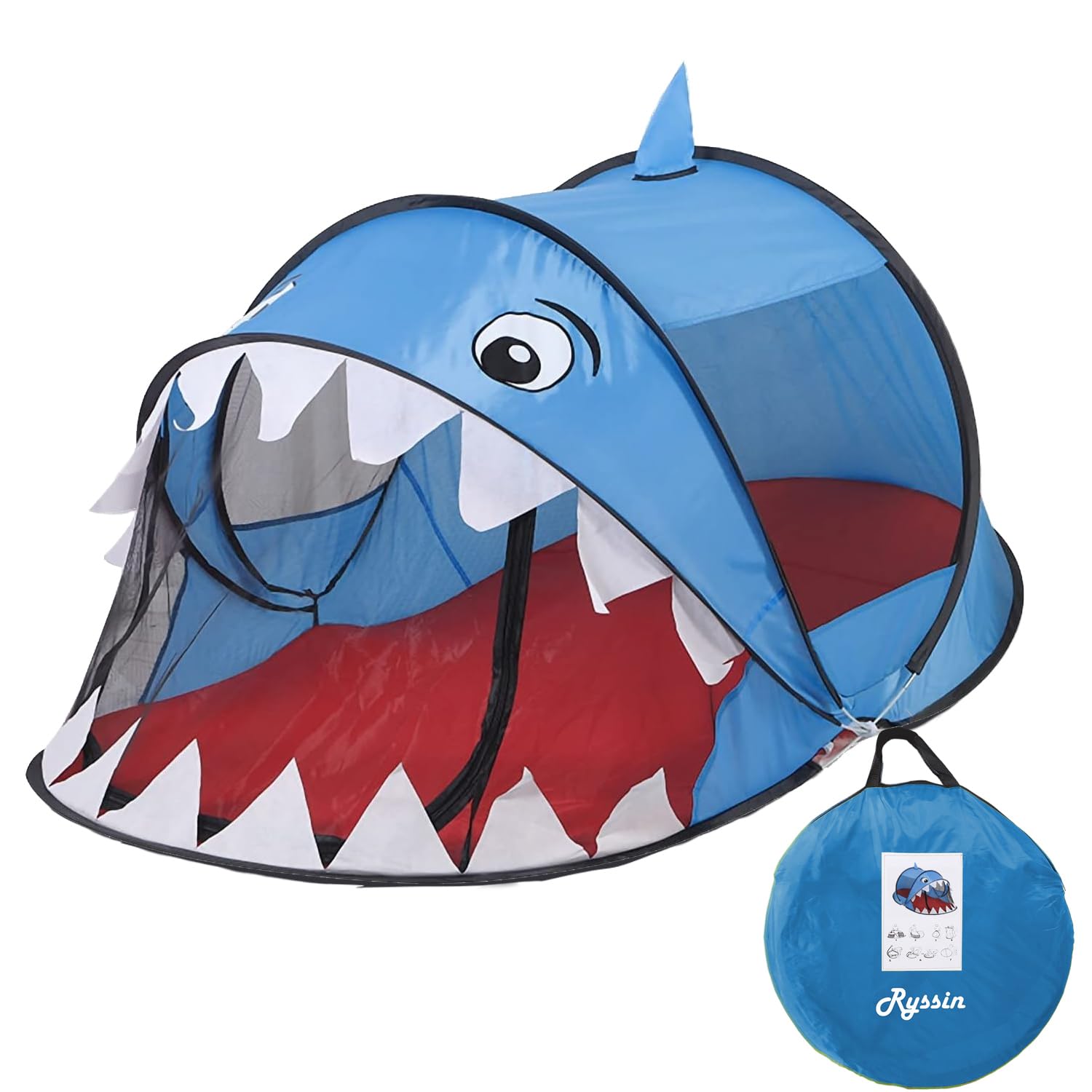 Photo 1 of ***USED*** Pop up Tent for Kids, Foldable Shark Play Tent Kids Playhouse with Storage Bag Toddler Tents Indoor Outdoor Toy Tent for Boys Girls Ages 3 4 5 6 Birthday