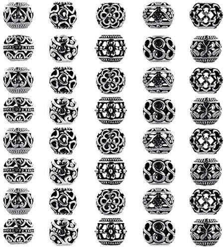 50 Pezzi Di Perline Distanziatrici A Forma Di Fiore In Foglia D'oro - Foto 9