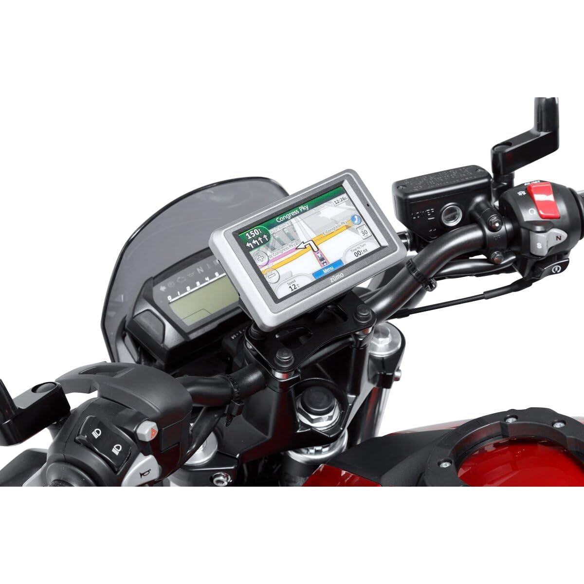 SW-MOTECH Support GPS sur guidon pour Suzuki GSR, GSF, GSX 650 - Noir
