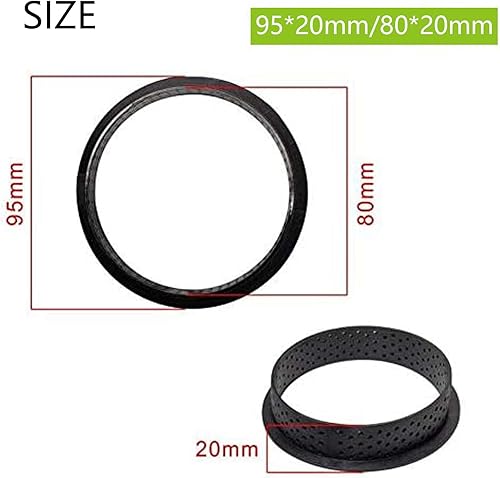 Miniatura 2 de Moldes para anillos de tarta, 8 moldes de forma redonda para tartas, mini anillos de tarta para hornear, muffins, mousse, pastel, cortador de