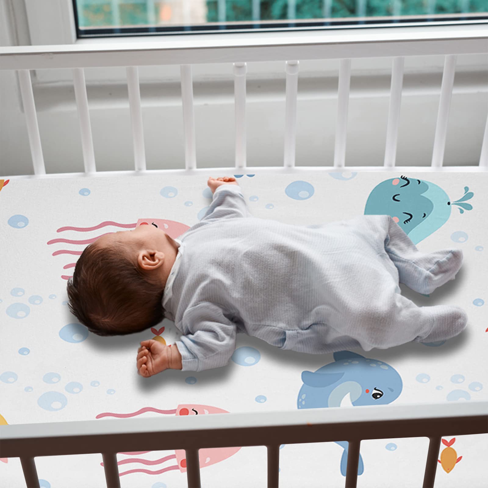 Produktbild von Baby-Wickelunterlage, Weich, Atmungsaktiv, Für Wickeltisch Und Matratze, Bezug (Kissen Nicht Im Lieferumfang Enthalten), 81,3 X 40,6 Cm