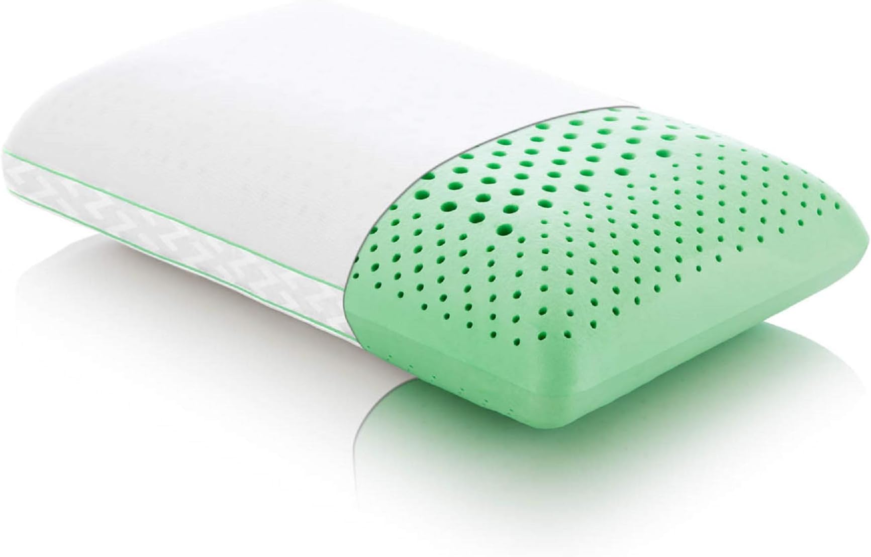 (Queen, Peppermint) - Z Zoned ACTIVEDOUGH Pillow Infused with All Natural Peppermint Oil - Feels like Blend of Latex and Memory Foam - Mid Loft - Queen