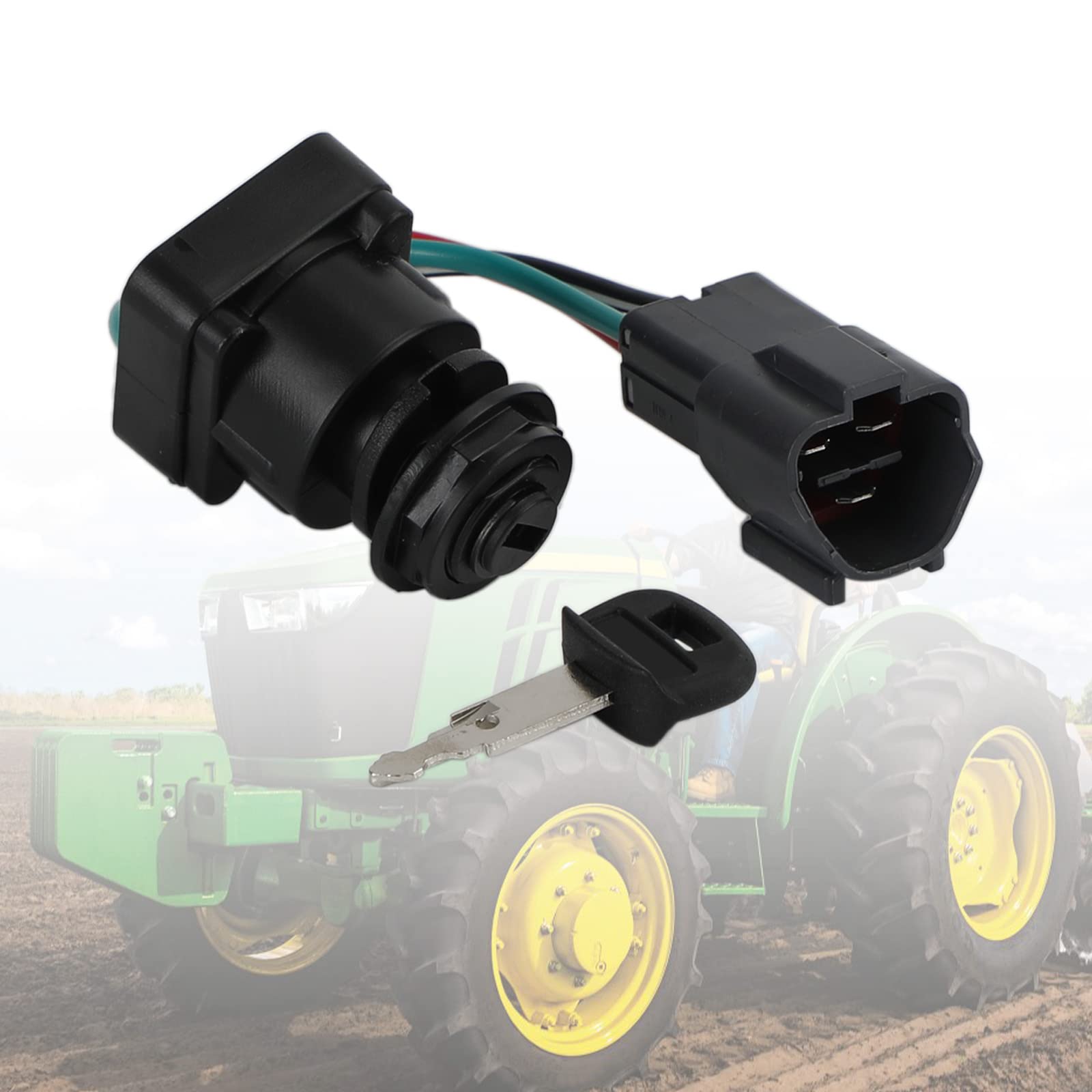 Topteng Ignition Switch RC411-53964 HRC40-53960 adapté pour Kubota Excavator(KX Series) KX91 KX161 KX41 KX080 KX121 KX71, adapté pour Kubota Excavator(U Series) U45 U15 U25 U35