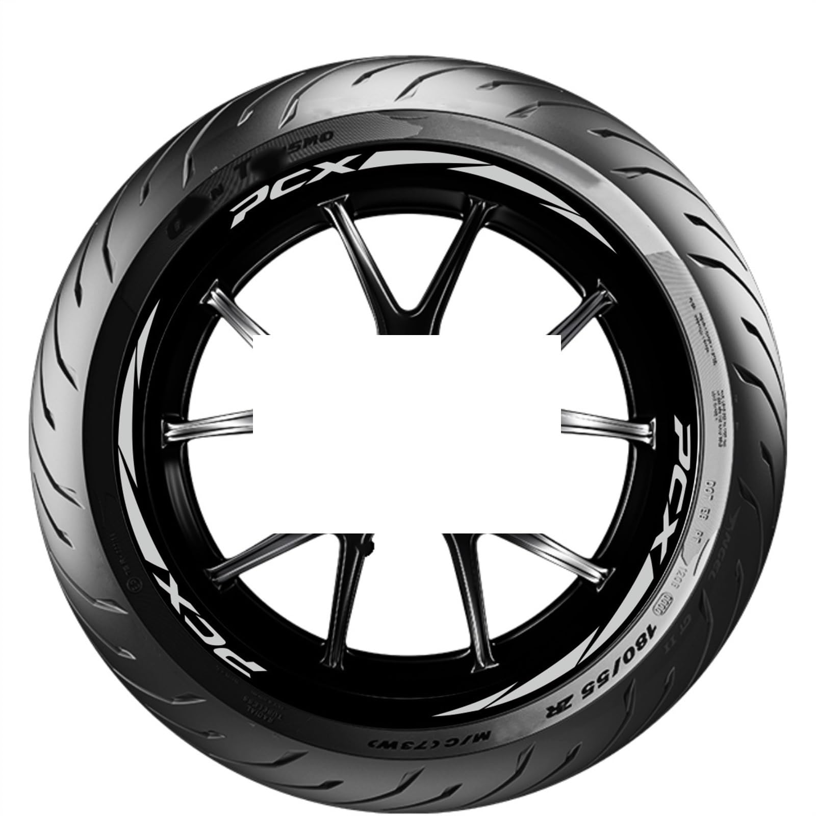 Applique for Pcx 125 150 160 Motorcycle Wheel Sticker Rim Decal Strip(A6)