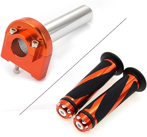 Krace - Agarraderas de mano para motocicleta de 78 pulgadas con tubo de acelerador de giro rápido CNC anodizado para Ducati 888 849 851 749 898 1098