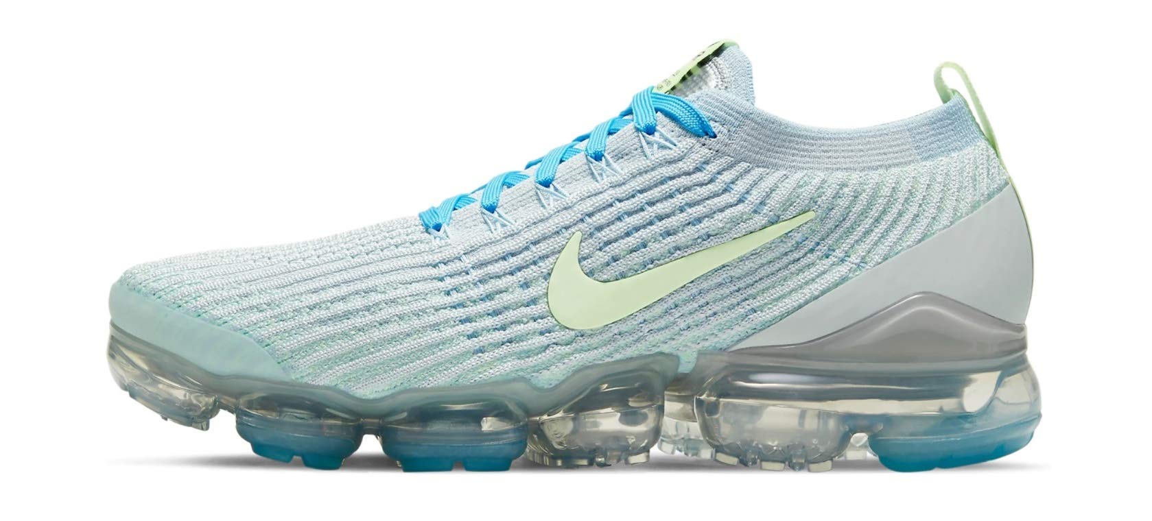 Women's Air Vapormax Flyknit 3, Pure Platinum/Barely Volt Size US