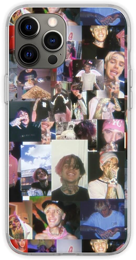 Compatible with iPhone 11. Case Collage Lil Peep Design Print TPU Pure Clear Soft Phone Case Cover