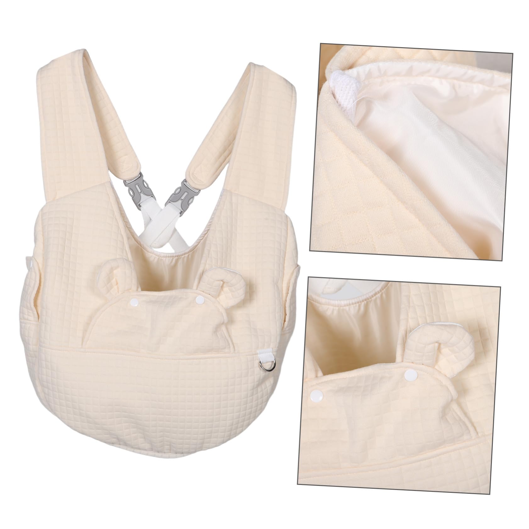 GANAZONO Welpenrucksack aus Baumwolle mit Atmungsaktivem Material und Transparentem Fenster Kleiner Haustier Tragerucksack für Reisen und Wandern mit Mehreren Fächern und Crossbody Design