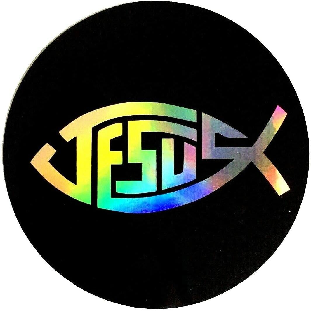 Amazon.com - Sticker Jesus Fish Decal 3.5