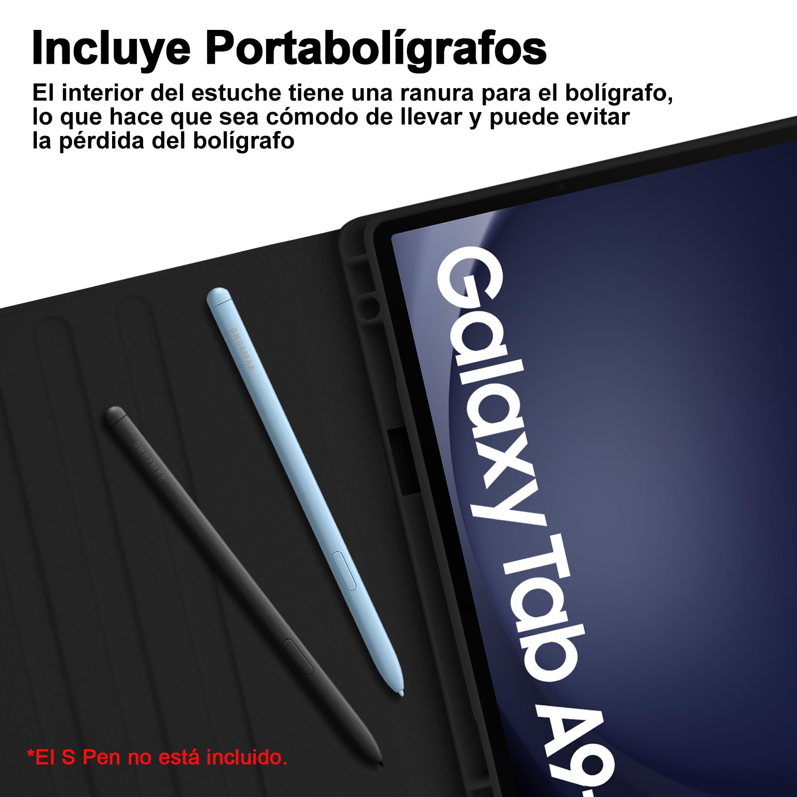 Bettdow Funda con Teclado para Samsung Galaxy Tab A11+/A9+ 11", Desmontable Español Ñ Teclado con Funda Protectora con para Tab A11 Plus 2025 /A9 Plus 11" 2023 SM-X210/X215/X216/X230/X236, Negro
