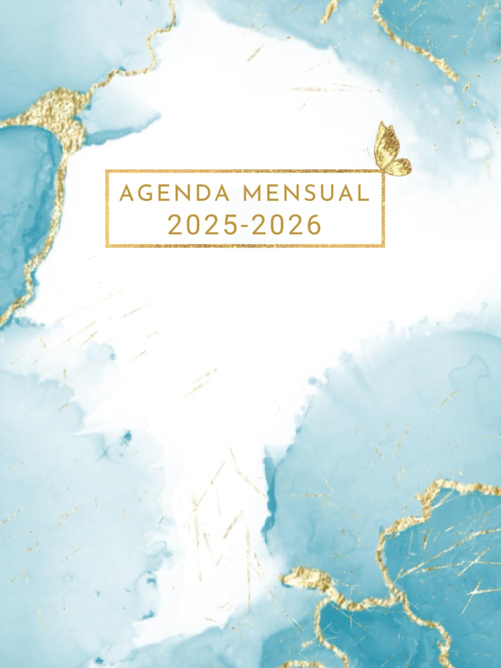 Agenda Mensual 2025-2026: Calendario y Planificador Mensual de 2 Años, para Enero de 2025 a Diciembre de 2026, 24 Meses Diario Organizador A4, 1 Mes Para 2 Páginas, Gran Formato
