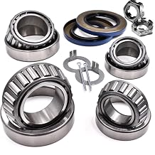 2 Trailer Wheel Hub Rebuild Kits 5200-7000 lb Axle 25580/25520 & 15123/15245 Bearings 21333TB 22333TB 10-10 10-36 Seals, # 42 Spindle, Utility Cargo Pop Up RV Horse Livestock Car Hauler