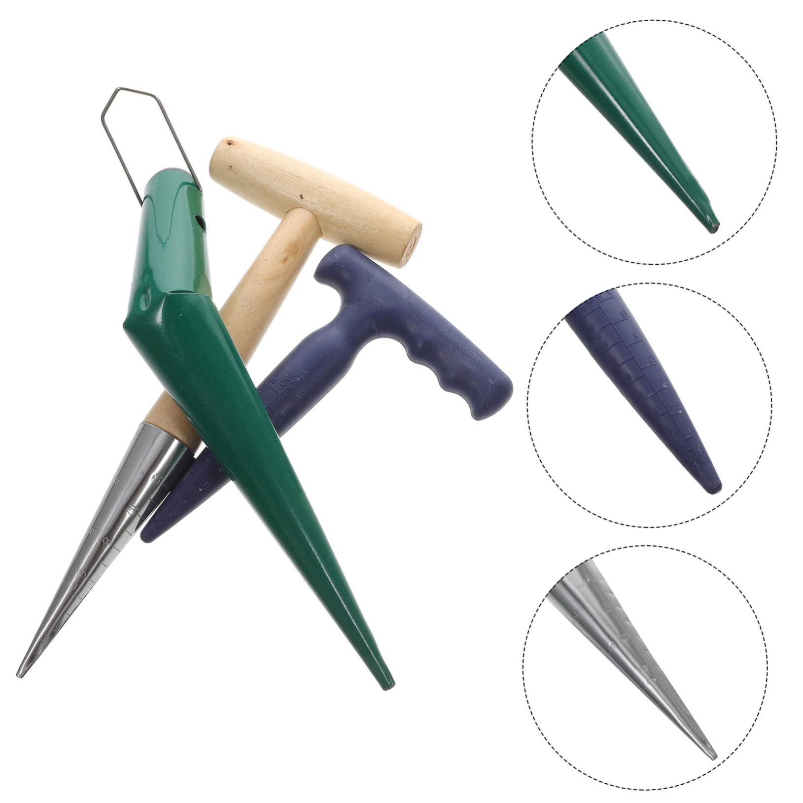 TOYANDONA Garten Pflanzgerät Mit Griff Pflanzwerkzeuge Für Erde Handpflanzer Aus Natürlichem Material Pflanzstecher Für Garten Pflanzholz Für Aussaat Und Bepflanzen