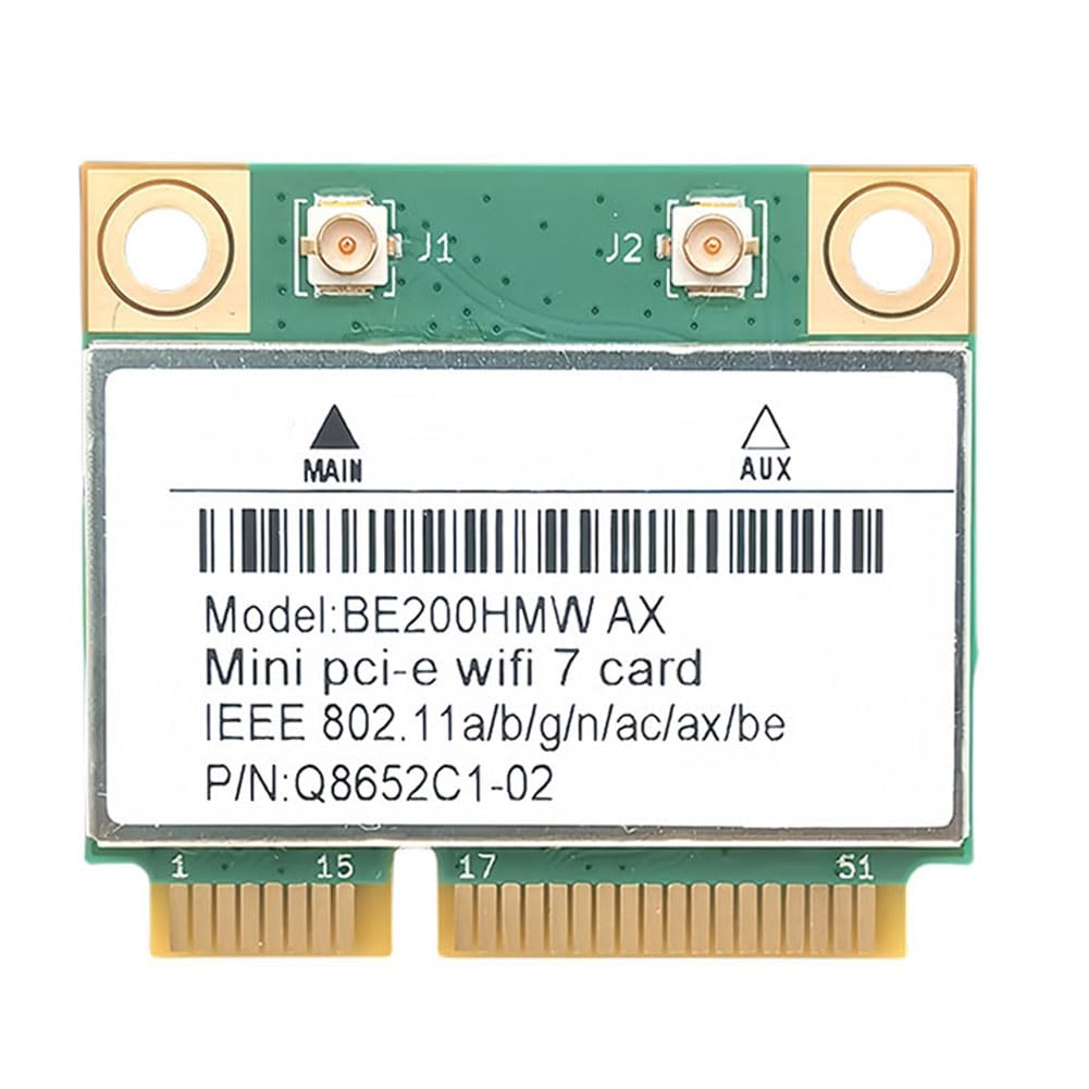 WiFi 7 PCI-E WiFi Card BE200 BE200HMW 8774Mbps 2.4G/5G/6Ghz for Bluetooth 5.4 802.11BE Network Adapter without Antenna