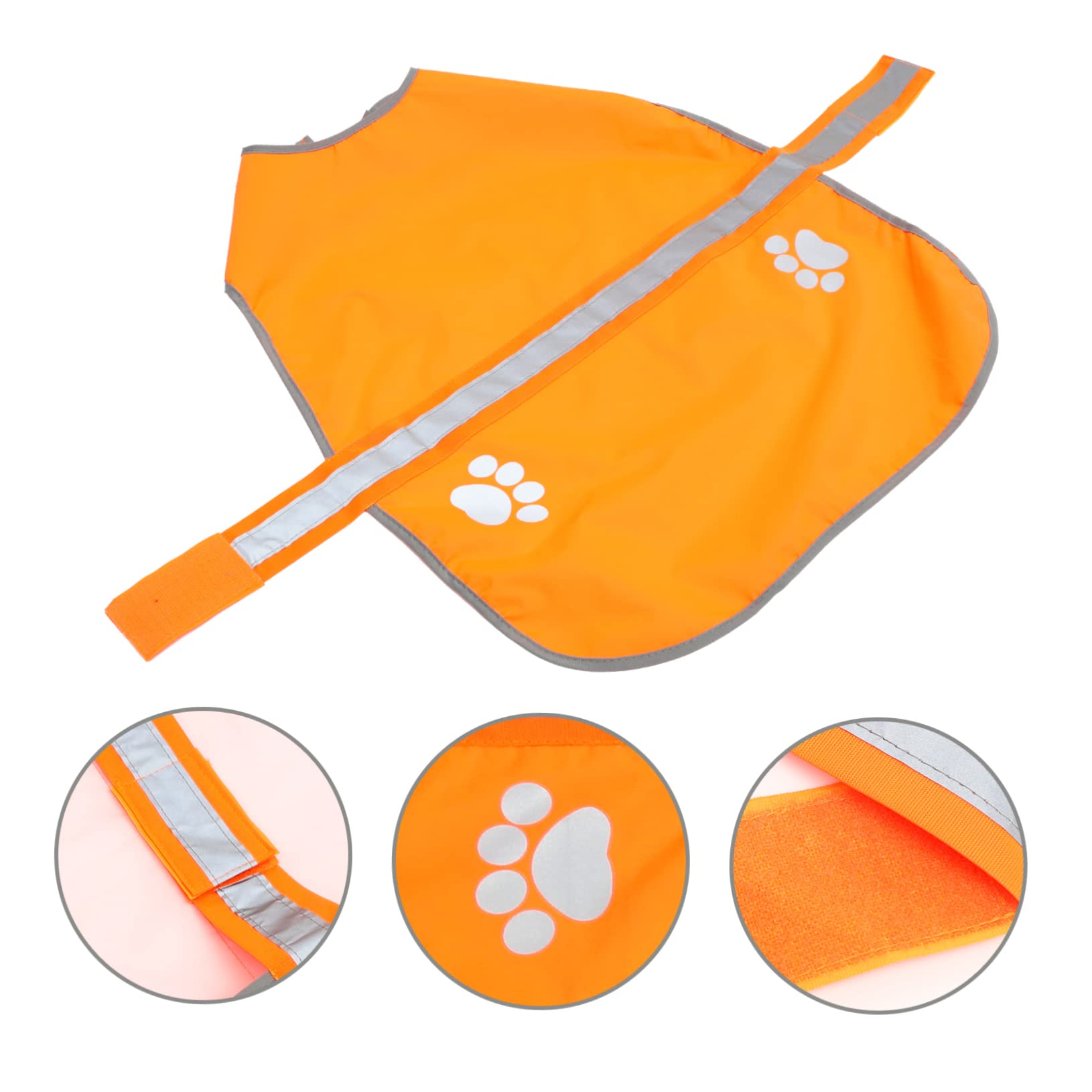 INOOMP 4stücke Reflektierende Hundeweste Aus Oxfordstoff Leuchtende Farbe Sicherheitsweste Für Outdoor-aktivitäten Geeignet Für Hunderassen