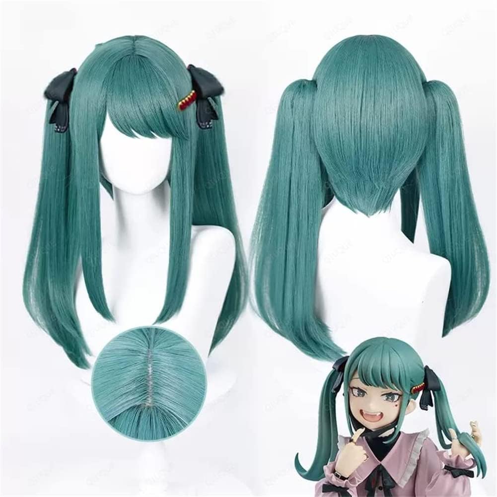 Xingbiyou Anime Vampier Miku Cosplay Pruik Lange Groene Dubbele Paardenstaarten Hittebestendige Haar Party Pruiken