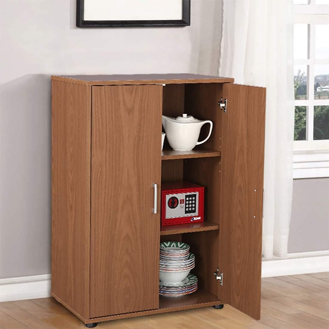 DesignFit Engineered Wood Multipurpose Side Board Cabinet Storage