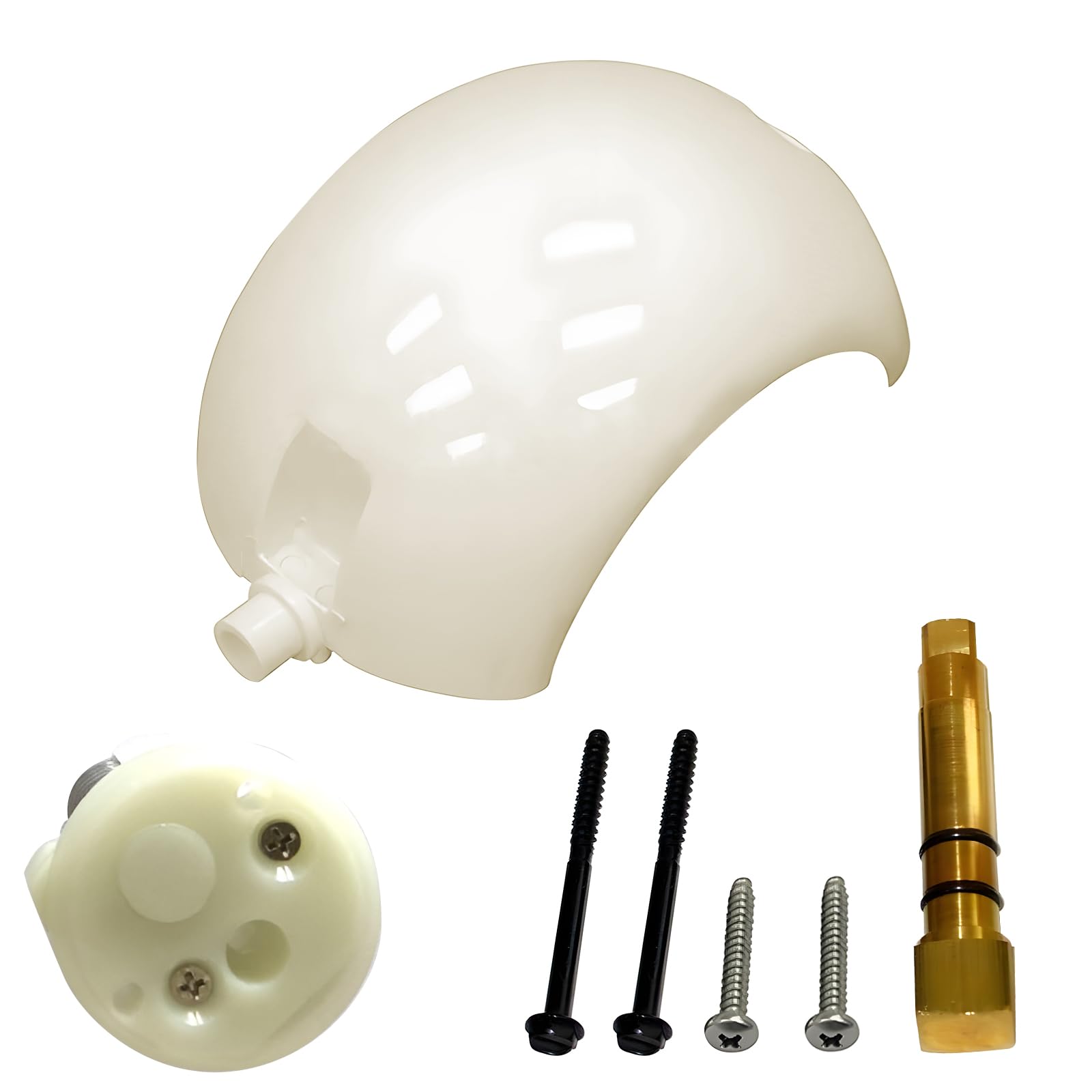 JOJOCY 385318162 RV Toilet Flush Ball for Dometic, Ball and Shaft Kit w/Spring Cartridge Sealand Vacuum Toilets Flush for Caravans, Campers and Boats