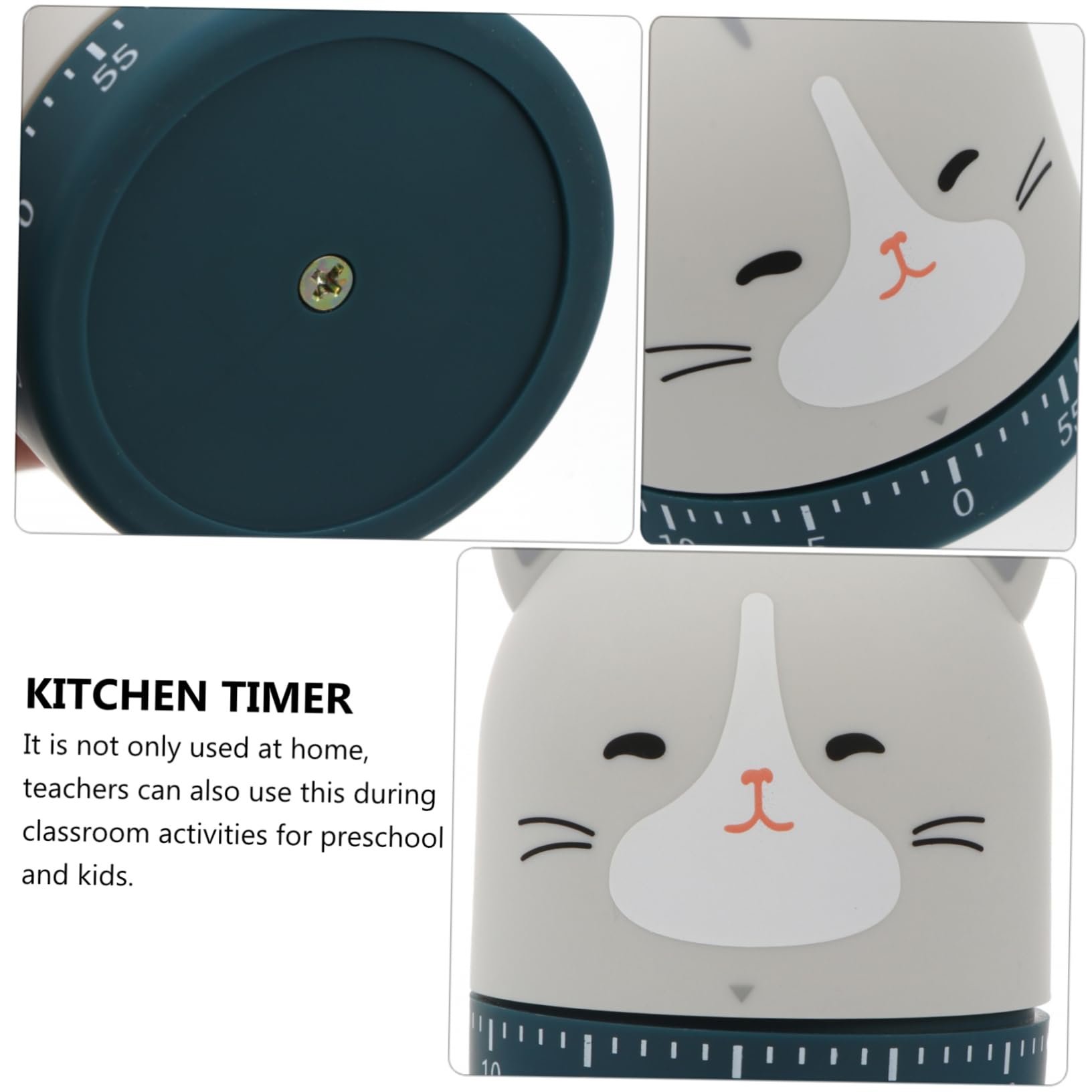 LIFKOME 3piezas Temporizador De Cocina Mecánico De Minutos Diseño De Animales De Dibujos Animados para Hornear y Cocinar Casa Fácil De Usar para Edades