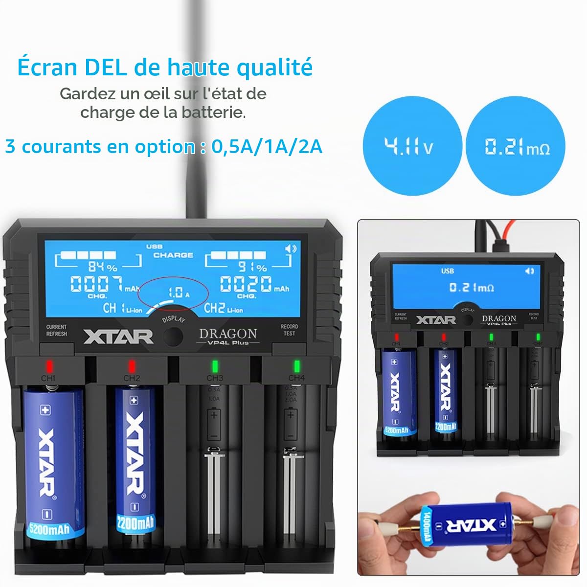 XTAR Chargeur VP4 Plus