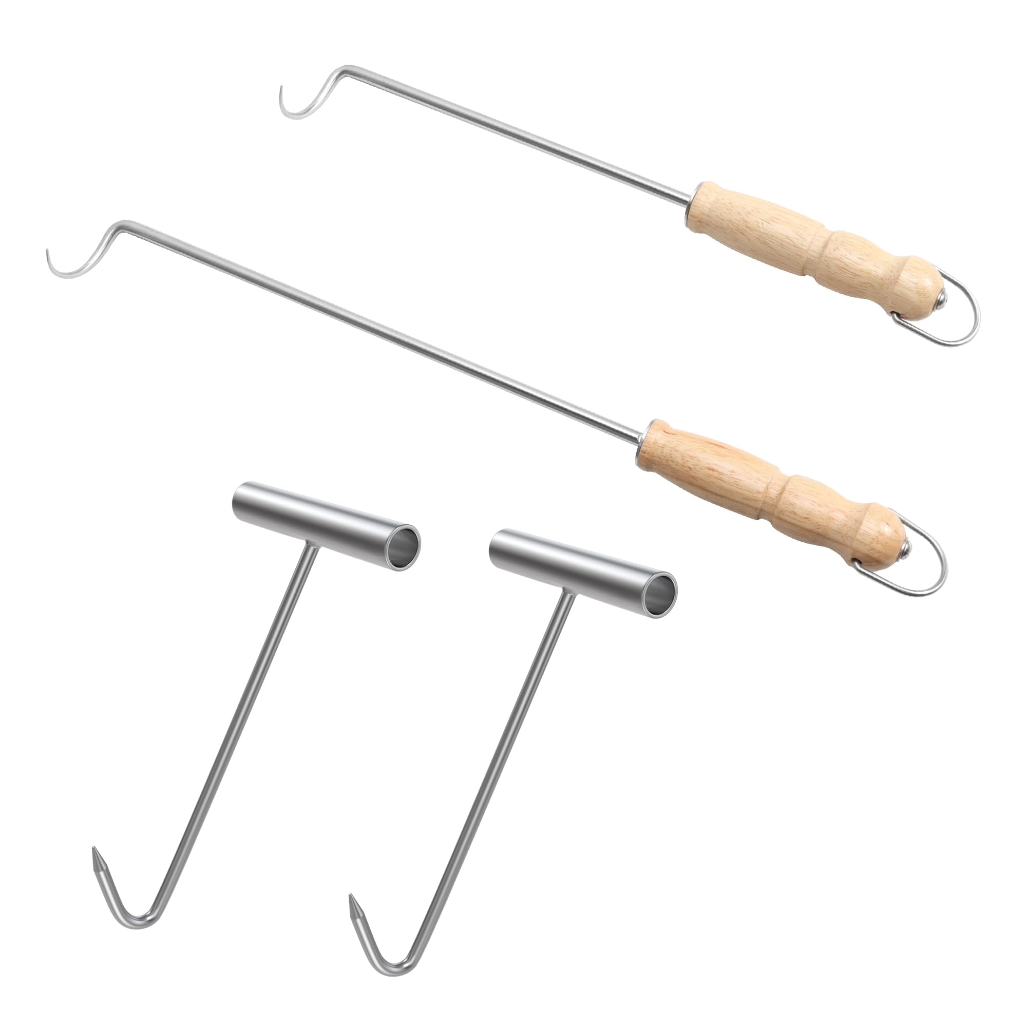 Juego De 2 Ganchos Para Cucharones De Tractor, Color Naranja | Envío Gratis