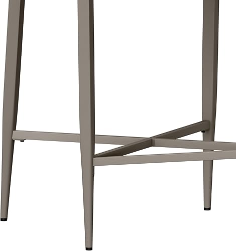 Miniatura 8 de Hillsdale Furniture Phoenix Taburete de altura de mostrador (juego de 2), color gris Peltre,plateado