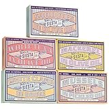 Siesta Co. Spanish Tinned Seafood Variety Pack – 5 Gourmet Cans of Sardines, Mackerel, Mussels, White Tuna & Clams – Wild-Caught Fish in Organic Olive Oil – Premium Protein Snack or Gift Set