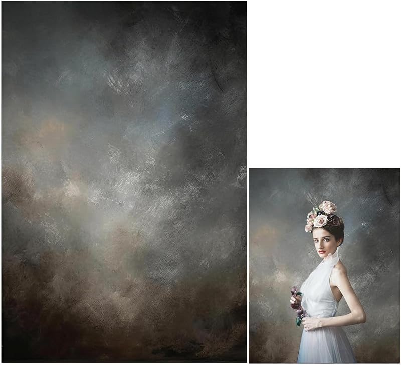 5x7ft Fabric Abstract Backdrop for Photography Vintage Portrait Old Master Background for Studio Prop