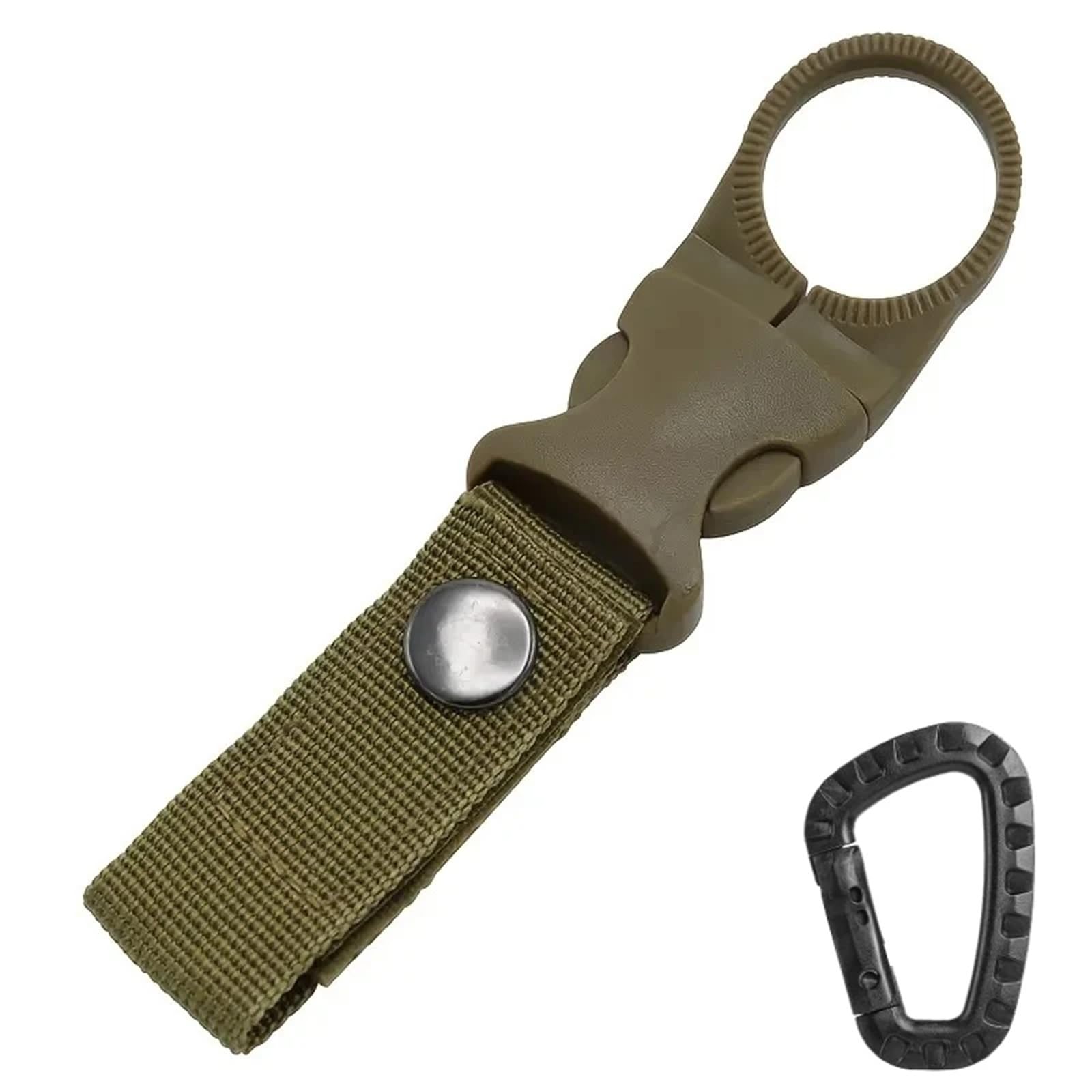 GHHZML Water Bottle Clip Webbing Water Bottle Holder Climbing Carabiner Belt Backpack Hanger Hooks Clip Multifunction Nylon Buckle Hook
