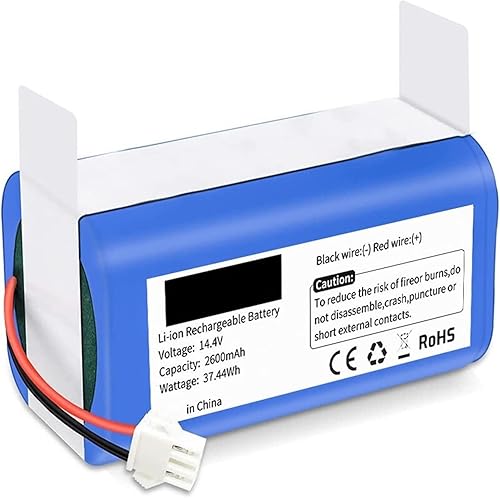 EKSMA Batería de repuesto de iones de litio de 14.4 V 2600 mAh 18650 compatible con Conga Excellence 990, Conga 950, Conga 995, Conga 1790, 18650