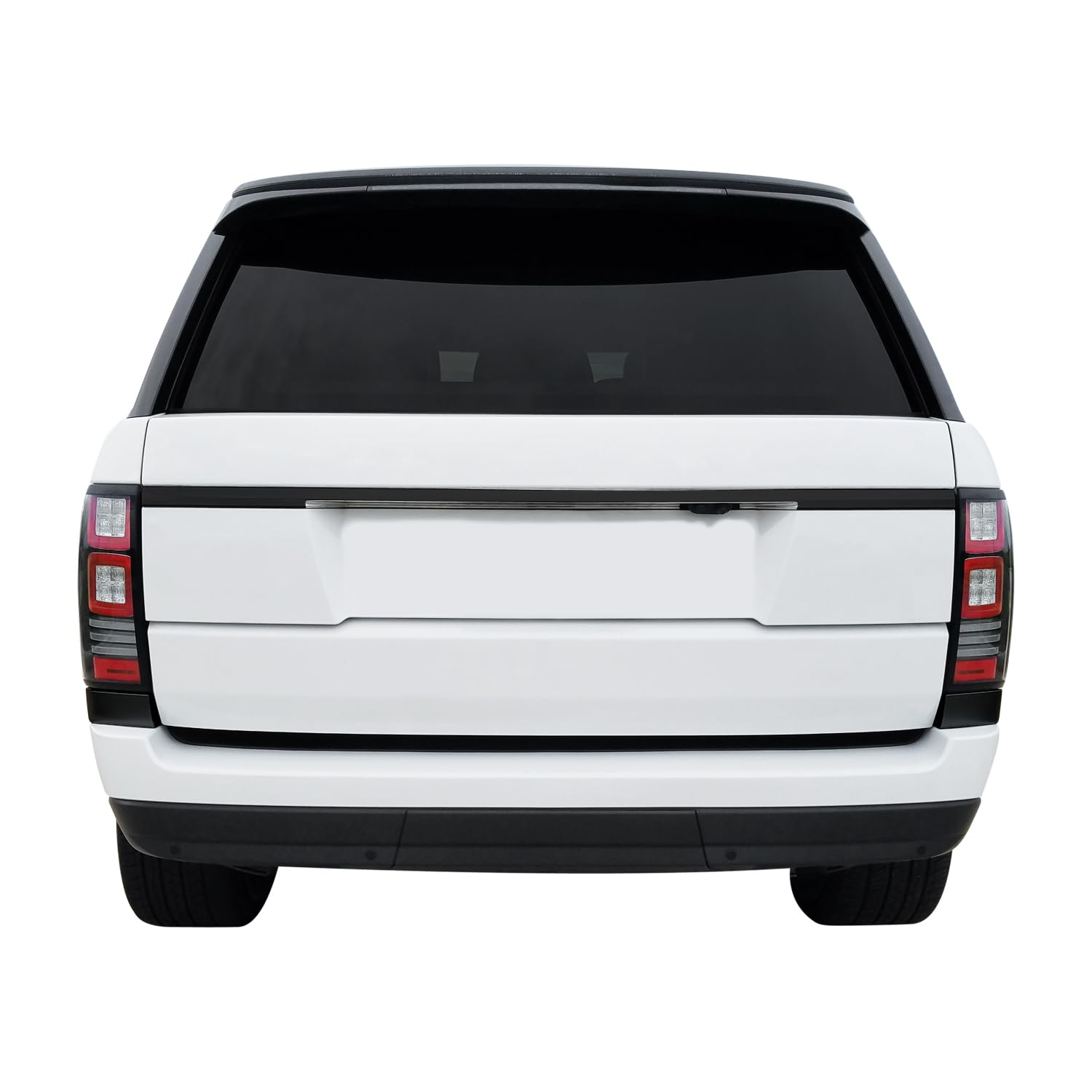 SlickMod Chrome Delete Blackout Vinyl Overlay for 2014-2017 Range Rover Tailgate Trim (Gloss Black)