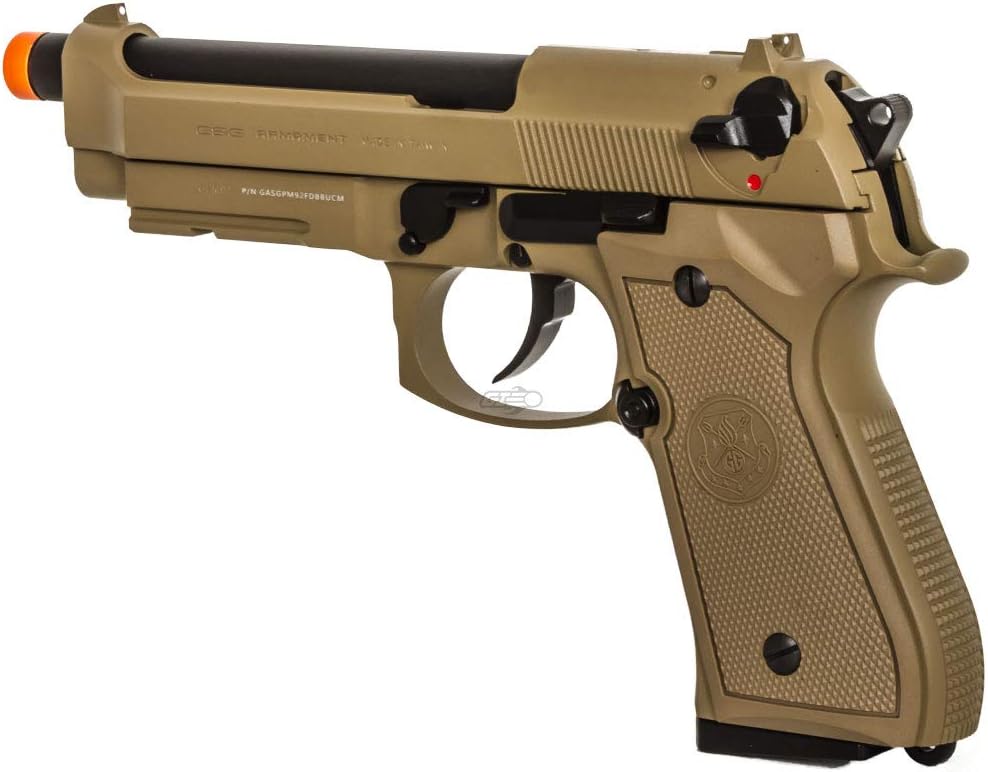 G&G GPM92 Pistol GBB Airsoft Pistol with Case (Tan)