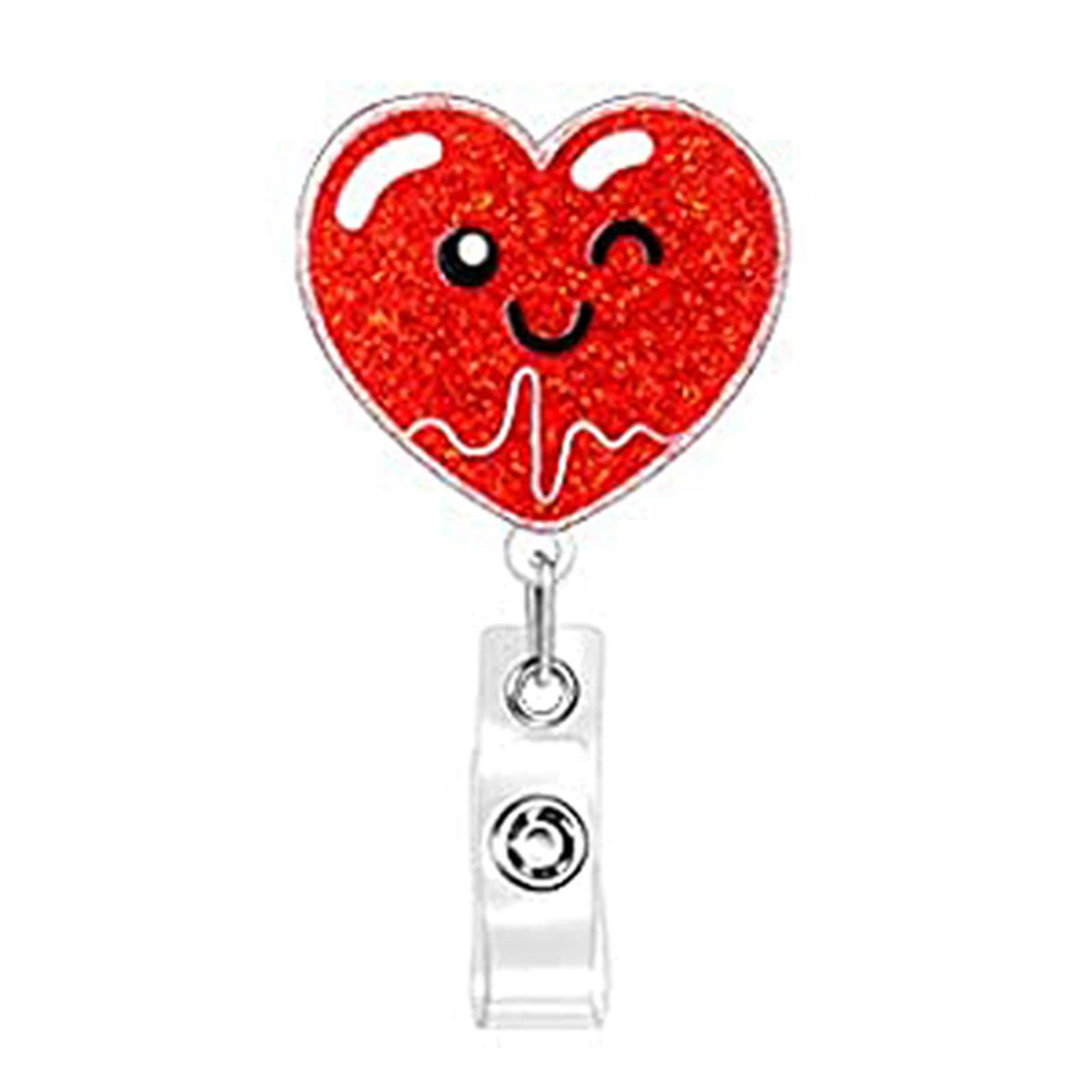 Maxtonser Acrylic Anatomical Organ Badge Reel Nurse Doctor Name Card Holder Acrylic Texture Suitable for Hospital Professional