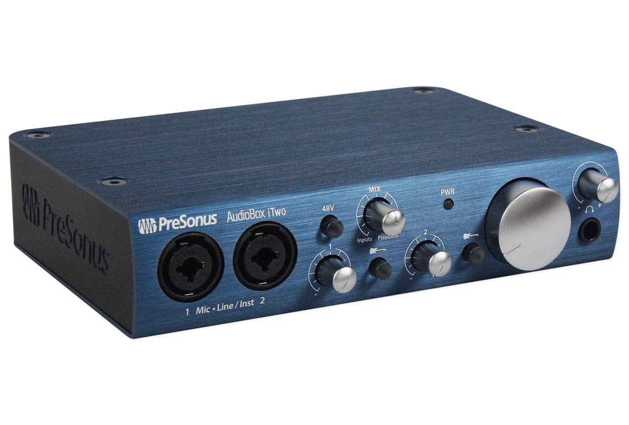 Amazon.com: Presonus Audiobox iTwo Studio Bundle USB 2x2 Recording 