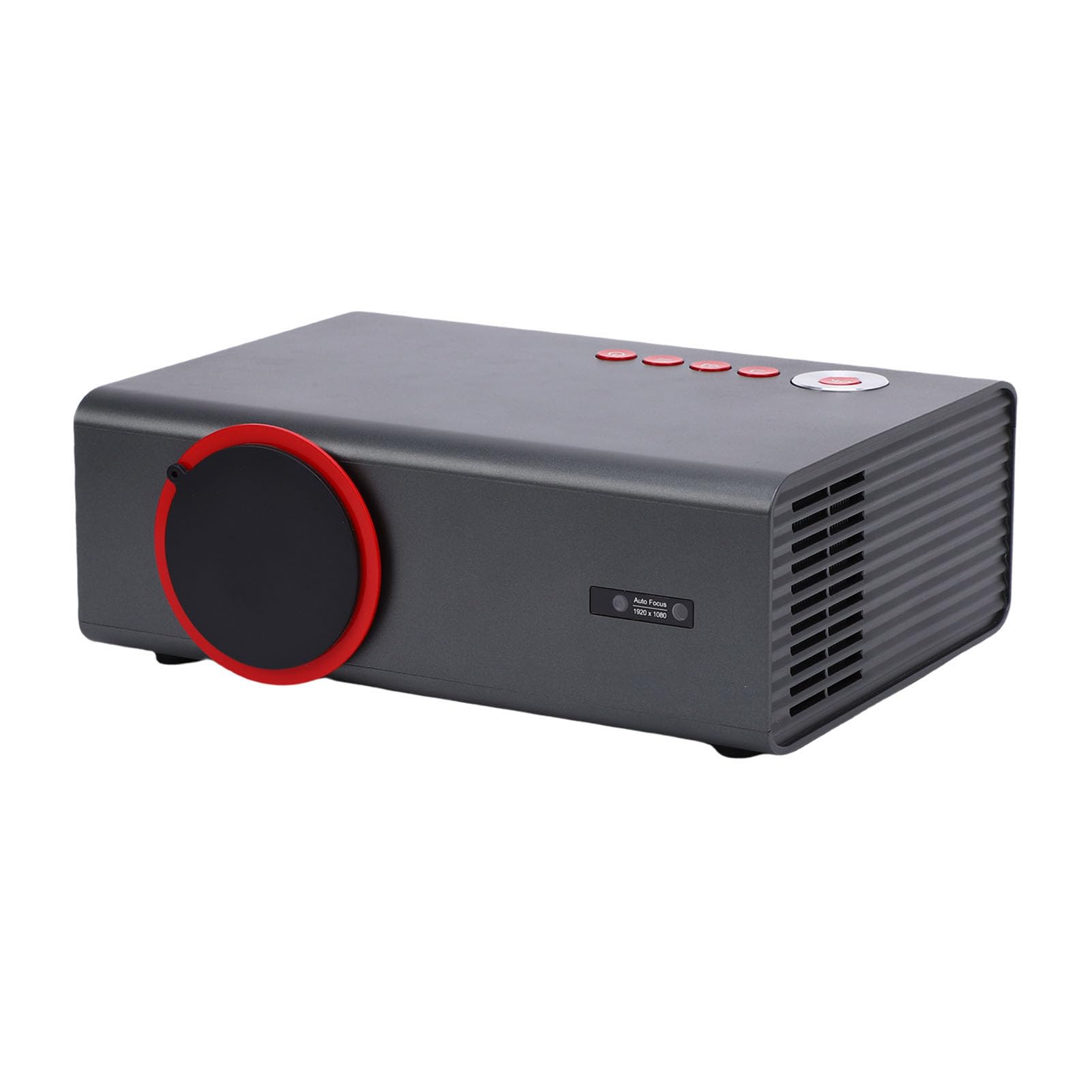 RiToEasysports Proiettore Portatile, Proiettore Tascabile LED HD 1080P con Altoparlante Integrato e Telecomando, per Film in Campeggio in Ufficio a Casa (Spina europea)