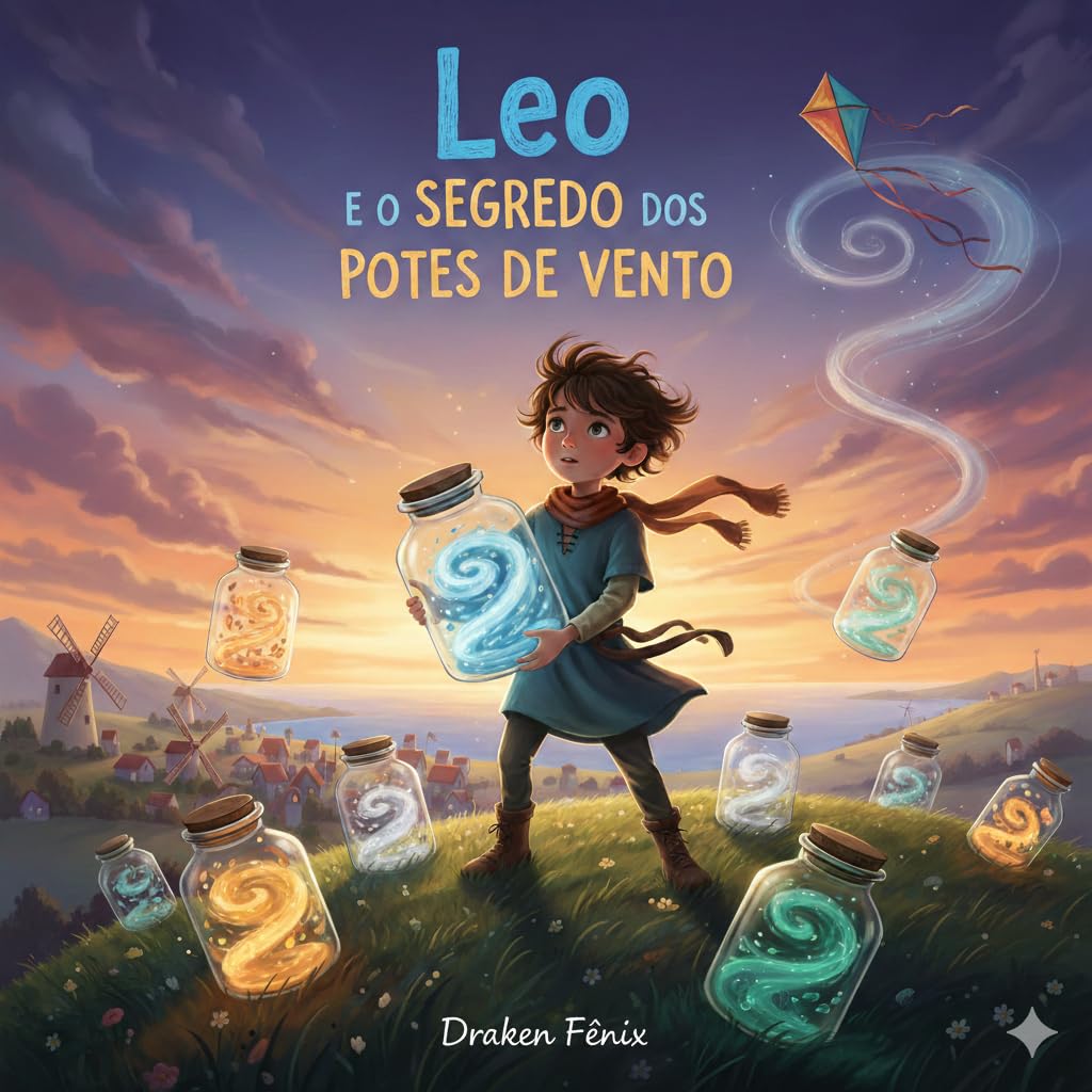 Leo e o segredo dos: potes de vento (Portuguese Edition)