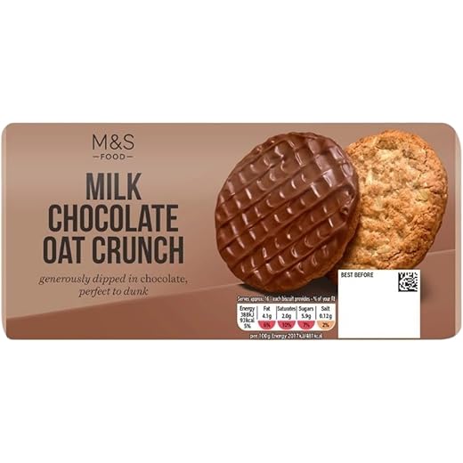 M&S Milk Chocolate Oat Crunch Biscuits 300g