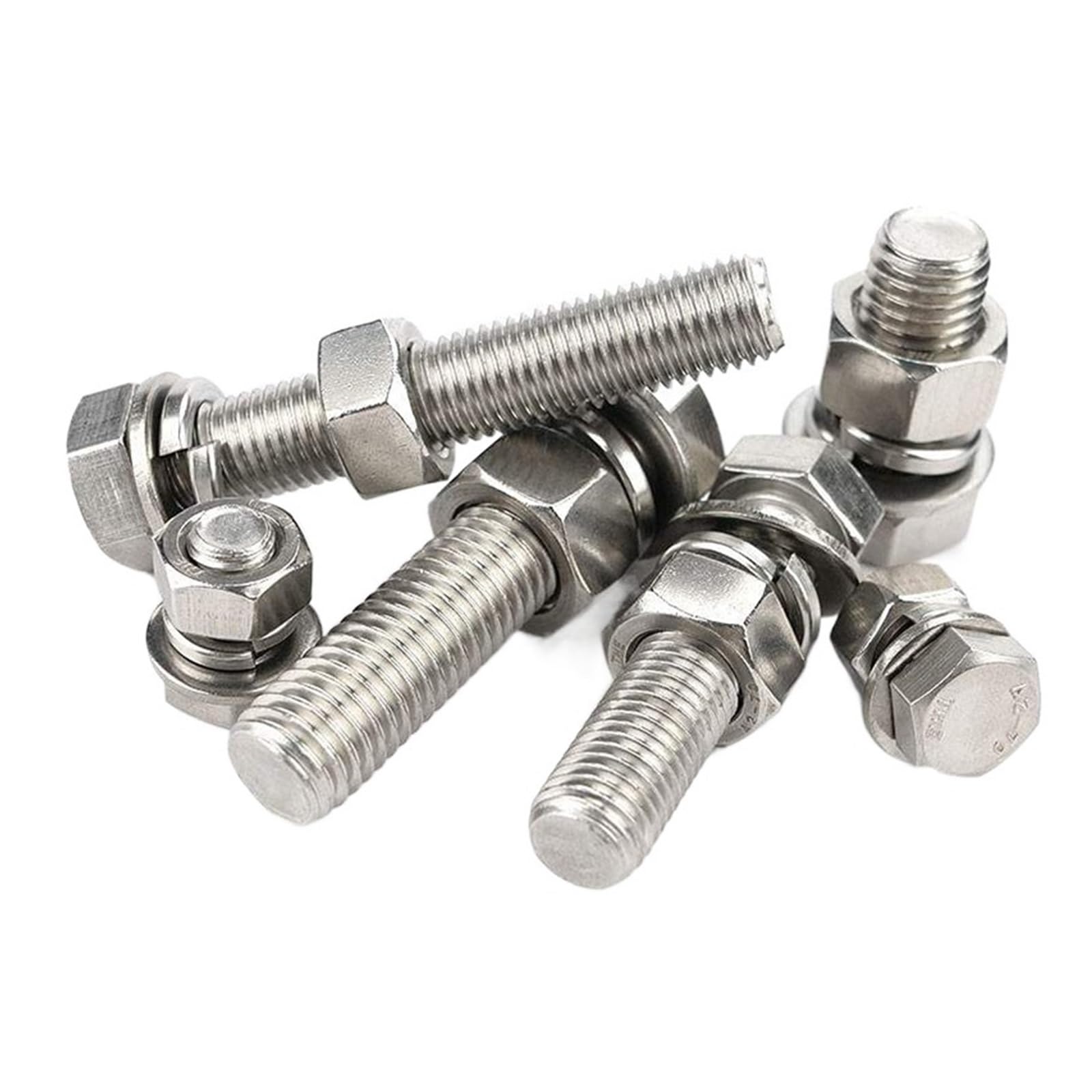 Amazon | M3 M4 M5 M6 M8 M10 M12 M20 304ステンレス鋼 外部六角ボルト