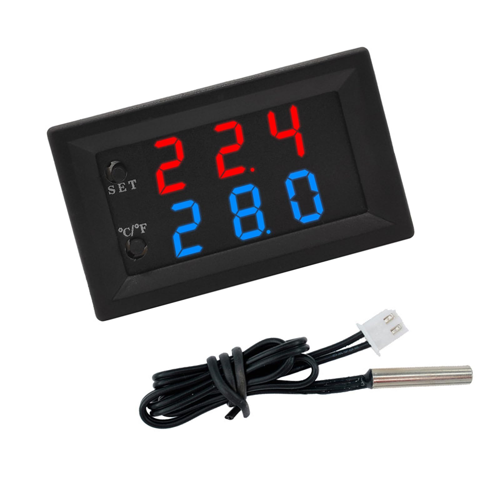 Kaeltsyn Temperature Controller Precisions Digital Thermostat Double Display For In Fish Tanks & Refrigeration Accuracy Control
