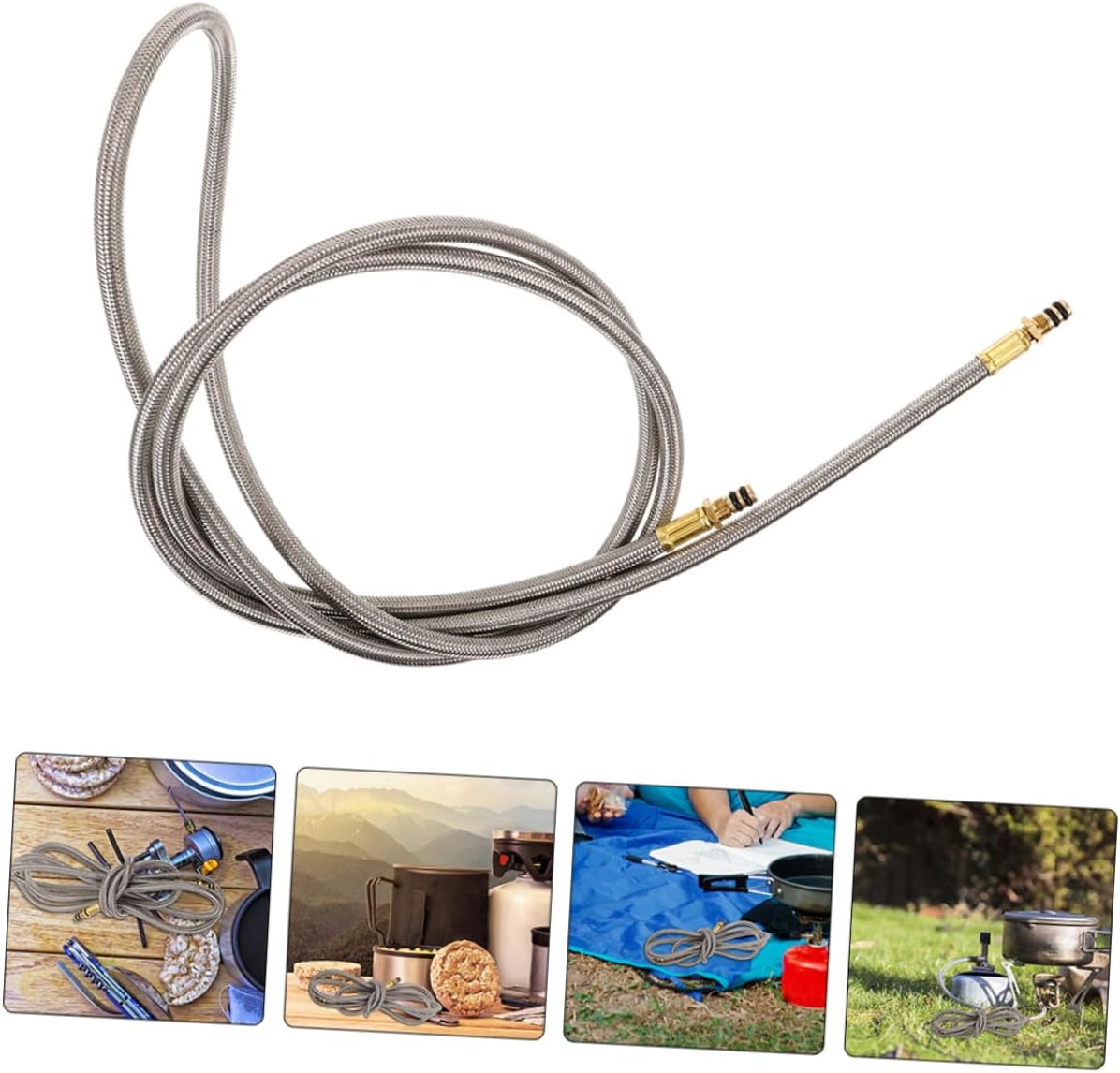 BESPORTBLE 4pcs Hose Extender for Camping Stove Propane Hose Extension Burner Conversion Tube Replacement
