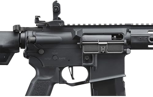 Vista 17 de Lancer Tactical Gen 3 Hellion 7" MLOCK Airsoft AEG Rifle w/Fixed Stock Negro