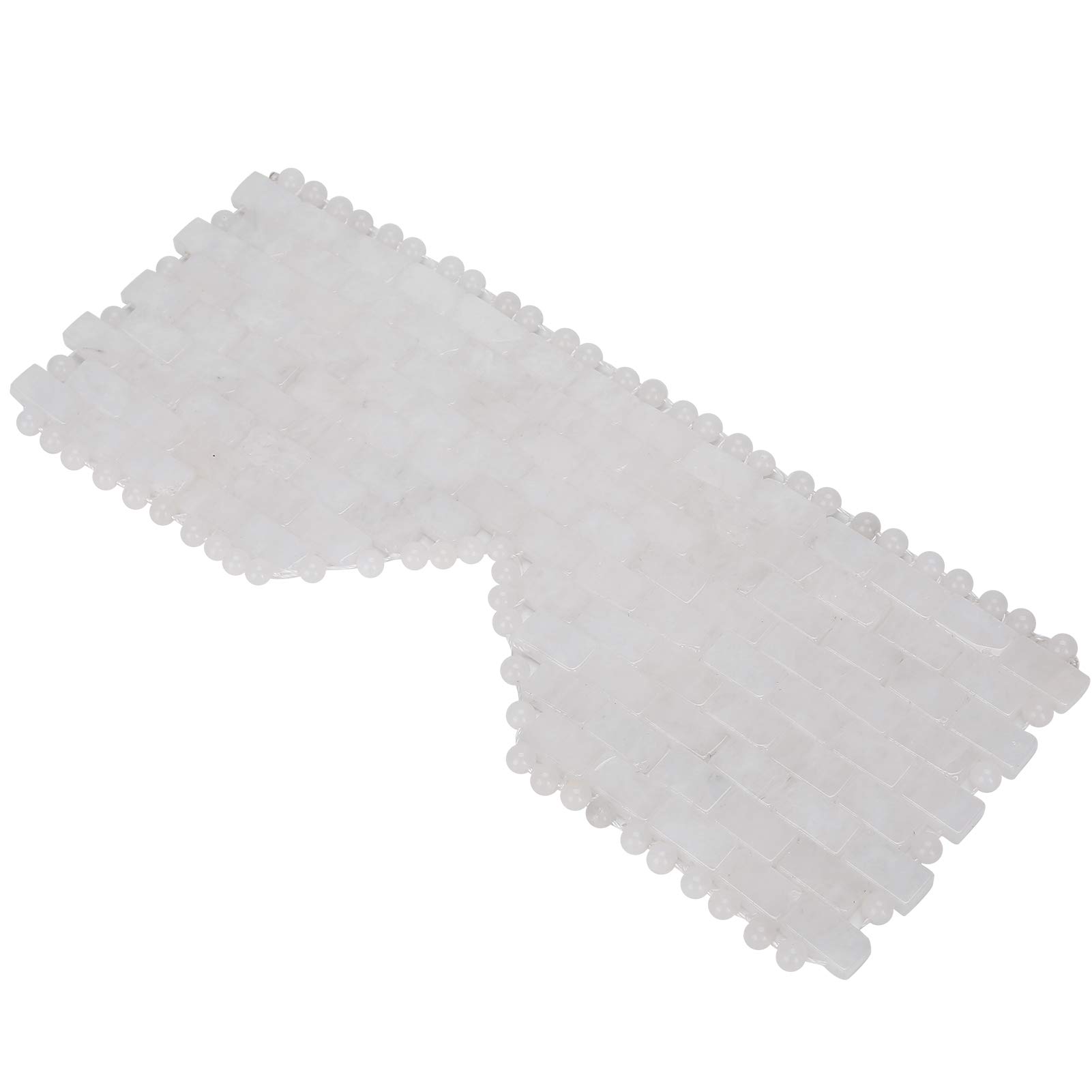 Le masque de relaxation des yeux Jadestone, outil de soin de sommeil naturel pour masseur de visage réduit les cernes(Jadestone blanc)