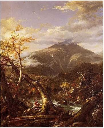 Amazon Co Jp トマス コール Indian Pass Tahawus 絵画ポスター壁画装飾画壁紙シ絵アートパネル絵インテリアおしゃれ油絵壁飾りインテリアウォポスター 壁シールポスターおしゃれインテリア オシャレ 60x75cm 24x30inch フレームレス ホーム キッチン